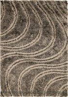 Rocky Plain Wavy Shaggy Rug 2379 Fume Grey