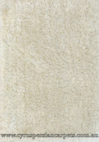 Shell Plain Shaggy Rug 201 White