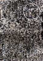 Shell Plain Shaggy Rug 320 300 Black White