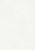 Siena Circle Design Shaggy Rug 4861 Snow White