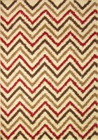 Stella Chevron Shaggy Rug 1128A-BON-BON