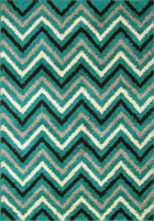 Stella Chevron Shaggy Rug 1128A-TKZ-TKZ