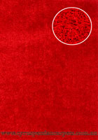 Viscose Plain Shaggy Rug 608 Red