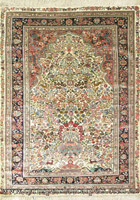 Hereke Prayer Hand Knotted Silk Rug