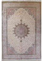 Kum Medallion Hand Knotted Silk Rug