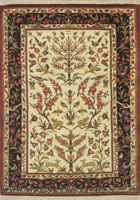 Kum Oriental Hand Knotted Silk Rug