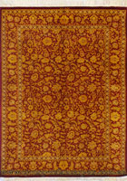 Kum Signed Oriental Hand Knotted Silk Rug