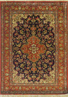 Kum Medallion Hand Knotted Silk Rug