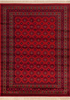 Afghan Traditional Geometric Rugs 2823 Red