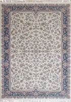 Arian Traditional Floral Border Rugs 702233 Cream