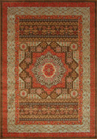 Chicago Traditional Medallion Rug 420A Brown Blue
