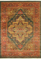 Dallas Traditional Medallion Rug 8788A D. Blue Red