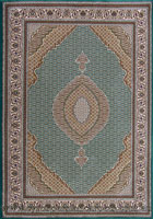 Hereke Traditional Medallion Rug Mahi Green