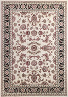 Gianni Traditional Border Rugs 500 Cream Black