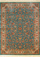 Melbourne Traditional Medallion Rugs 87149 Blue