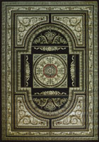 Minnesota Traditional Medallion Rug 2852A Black Cream