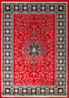 Royal Traditional Medallion Rug 7224B Red Black