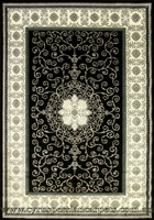 Royal Traditional Medallion Rug 7224C Black Cream