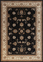 San Diego Traditional Oriental Rugs 2117A Black Cream