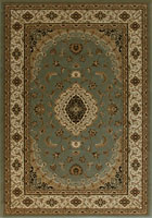 San Diego Traditional Medallion Rugs 2222A Blue Blue