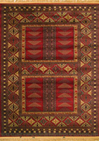 Sicily Traditional Geometric Rug 1825-0 Red