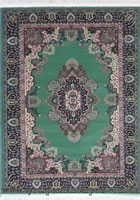 Super Istanbul Traditional Medallion Rug Noori Green