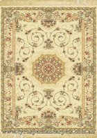 Sydney Traditional Floral Medallion Rugs 7000A Cream Cream