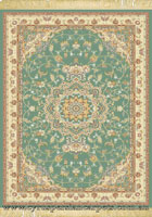 Sydney Classic Floral Medallion Rugs 7016A Blue Cream