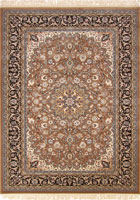 Tehran Traditional Medallion Rugs 75338 Walnut