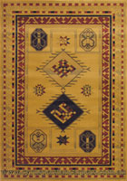 Classic Treasure Traditional Geometric Rug UBL2A YEL