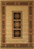 Venetian Traditional Square Pattern Rug 8827C Cream