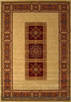 Venetian Traditional Square Pattern Rug 8827D Cream