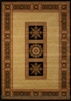 Venetian Traditional Square Pattern Rug 8827H Cream