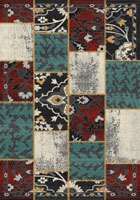Vintage Patchwork Floral Rug HB150 Multi Multi