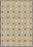 Vintage Geometric Modern Rugs HB282 Cotton Grey EV