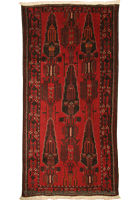 Baluch Hand Knotted Geometric Wool Rug