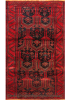 Baluch Hand Knotted Oriental Wool Rug