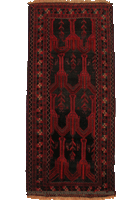 Baluch Hand Knotted Wool Rug (Size 287 x 132cm)