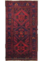 Hamedan Hand Knotted Wool Rug (Size 212 x 133cm)