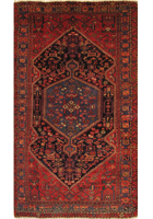 Hamedan Hand Knotted Wool Rug (Size 250 x 137cm)