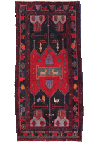 Nahavand Hand Knotted Wool Rug (Size 267 x 148cm)