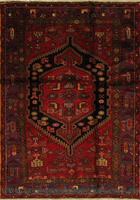Zanjan Hand Knotted Medallion Wool Rug