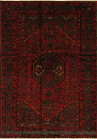 Zanjan Hand Knotted Medallion Wool Rug
