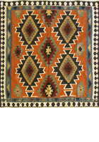 Persian Hand Woven Wool Kilim (Size 194 x 183cm)