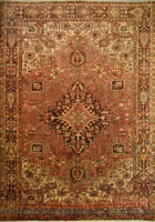Heriz Hand Knotted Wool Rug (Size 388 x 284cm)