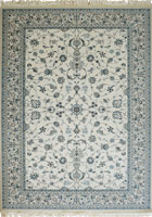Caspian Persian Wool Border Rugs 75187 White